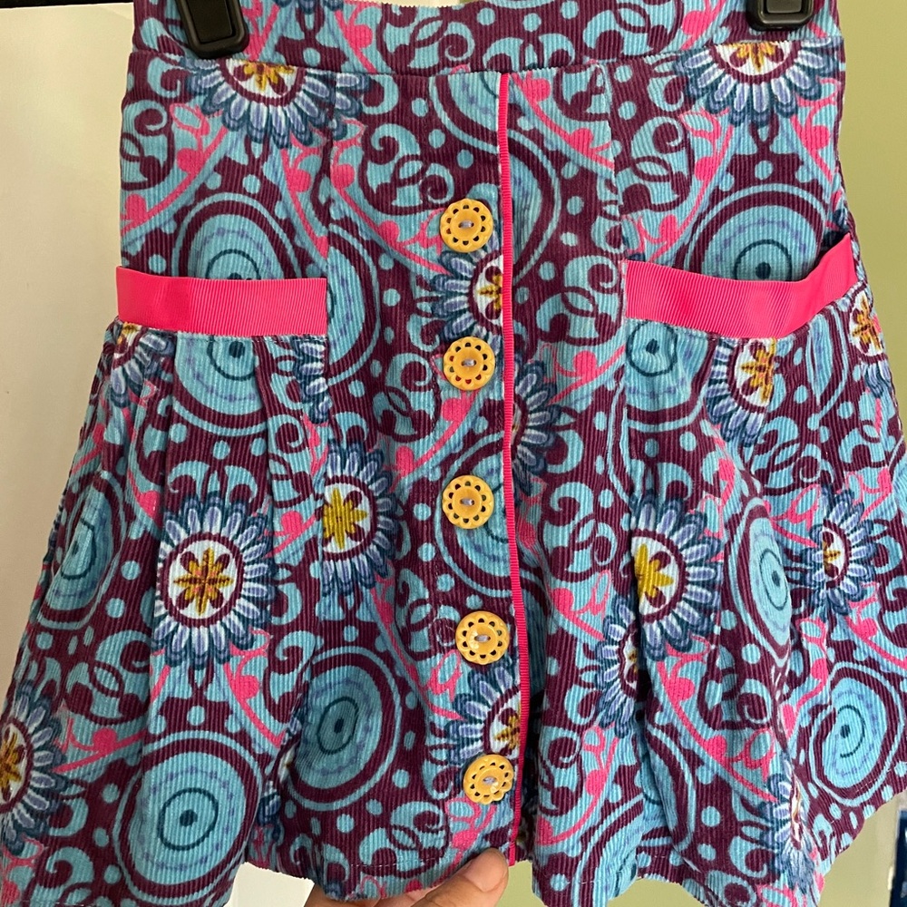 Matilda Jane Blue and Purple Floral Skirt